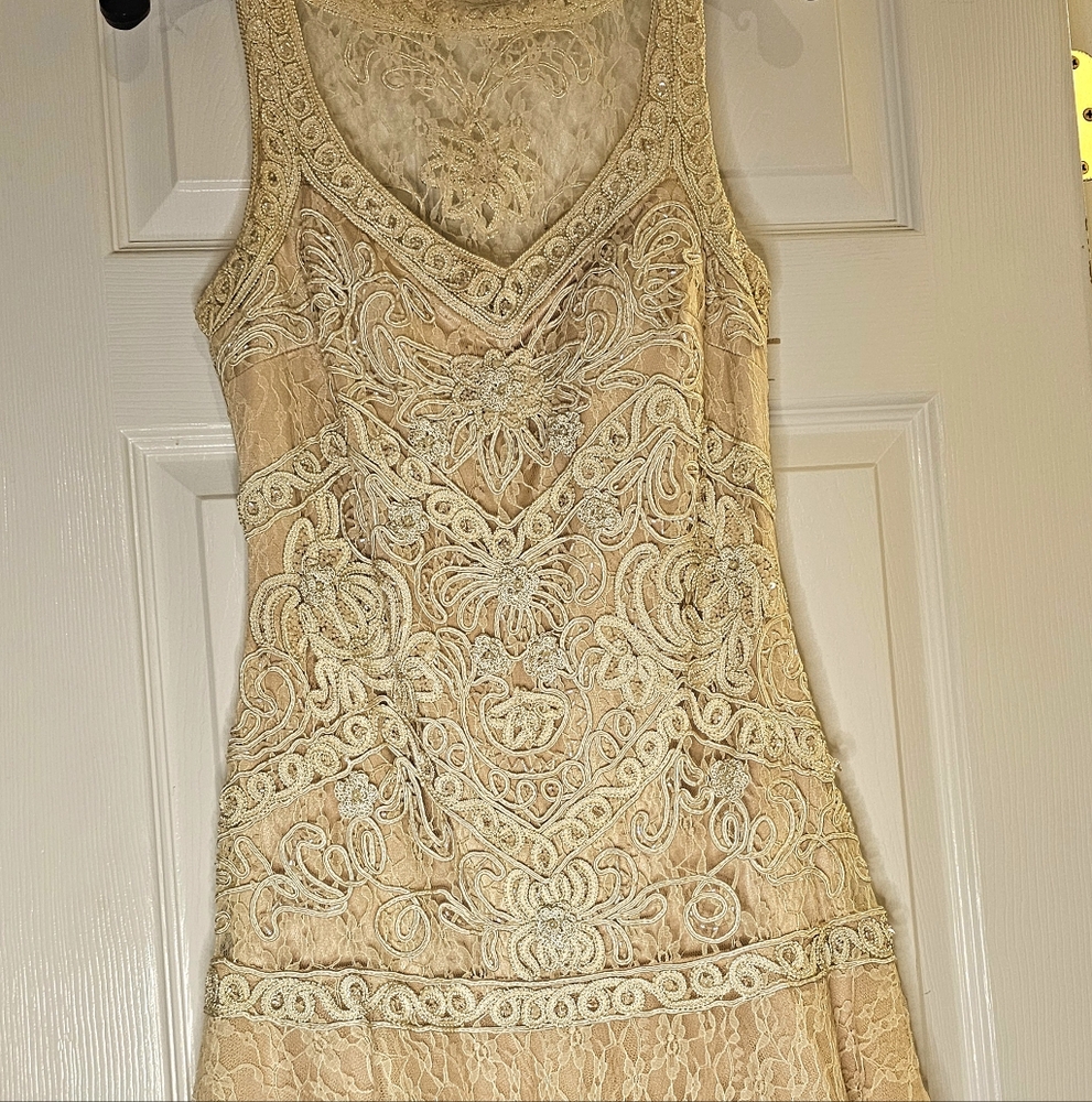Sue Wong beaded and lace, cocktail dress